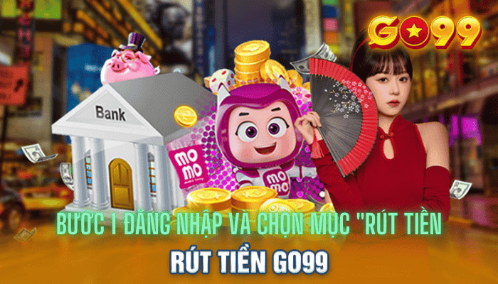 Bước 1 Đăng nhập và chọn mục "Rút Tiền"